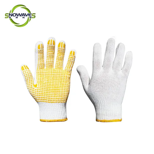 cotton working gloves non slip dots